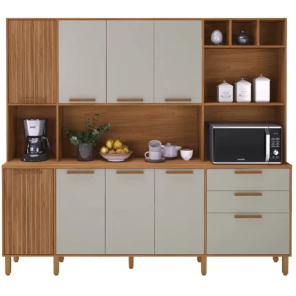 Armário de Cozinha Porto 9 Portas 2 Gavetas Indekes