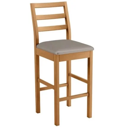 Banqueta Jade 02 Decorativa Base Madeira Maciça Jcm