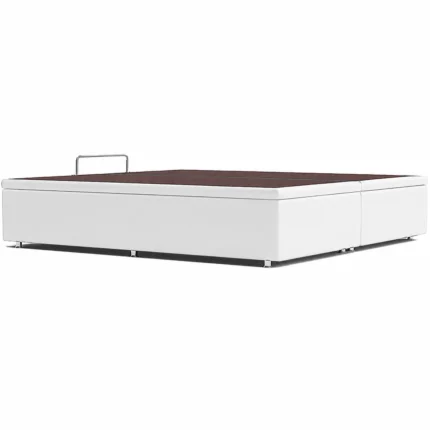 Base Baú Bipartida Sommier Queen em Corino 48x198x158cm Ortobom