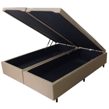 Base Baú Kwid Queen em Linho 41x158x198cm Dream House