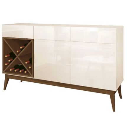 Buffet Chandon Aparador 2 Portas 3 Gavetas com Adega Edn