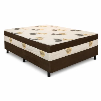 Cama Box Sonho Bom Casal 138x188x55cm Nosso Sonho