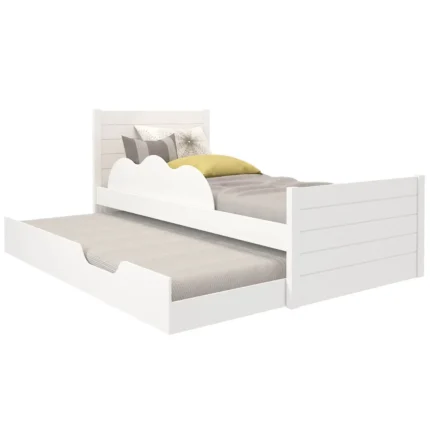 Cama Elza com Cama Auxiliar Solteiro Cimol