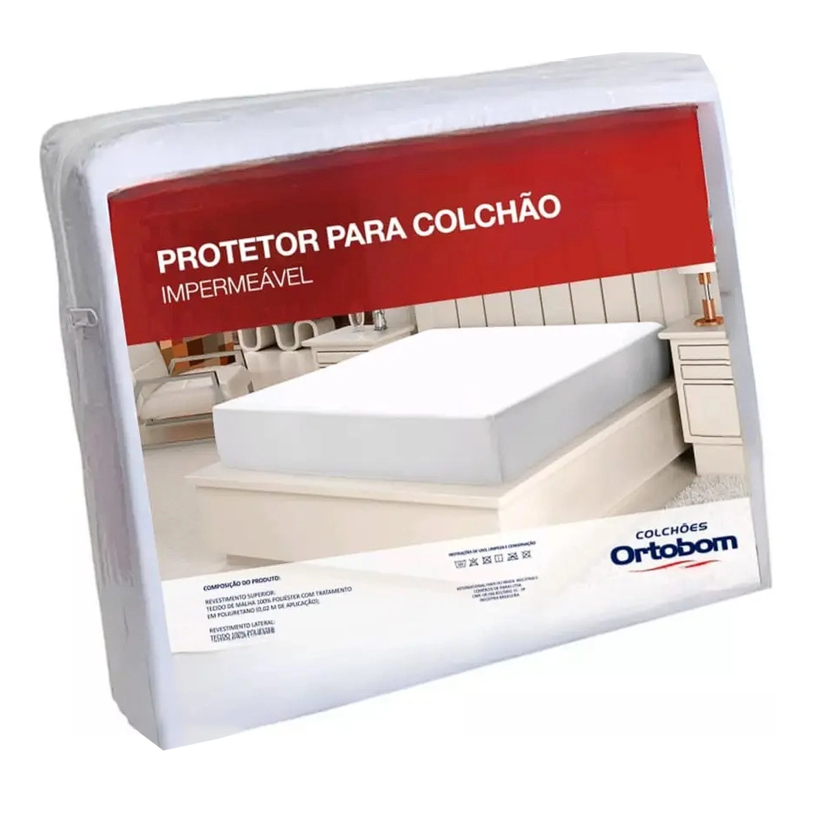 Capa Protetora Impermeável para Colchão Casal Ortobom