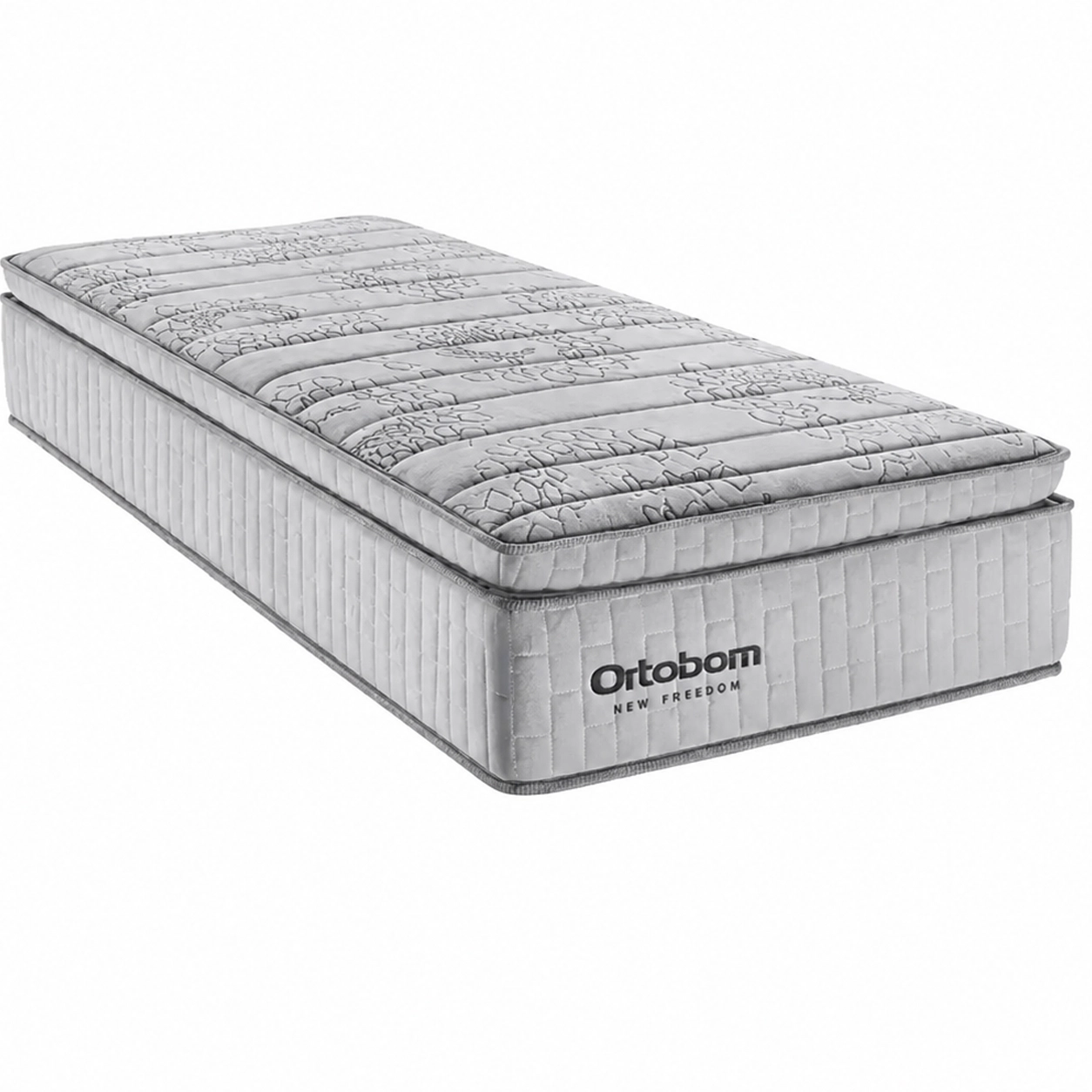 Colchao-New-Freedom-Solteiro-88cm-Molas-Ensacadas-com-Pillow-Top-Ortobom-Branco-33416