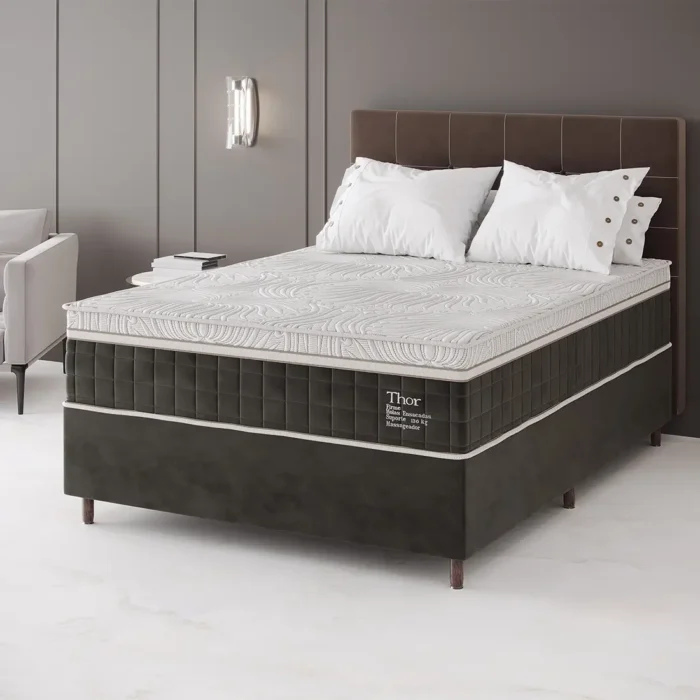 Colchão Titan Thor Casal Terapêutico Massageador com Molas