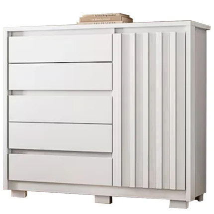 Cômoda Sapateira Duetto com 5 Gavetas e 1 Porta Albatroz