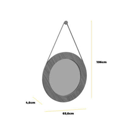 Espelho Decorativo Ibiza Redondo Tebarrot