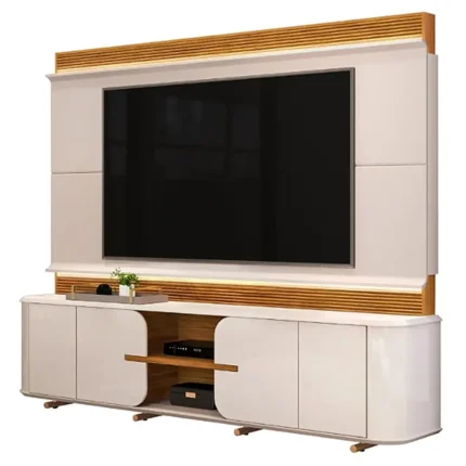 Estante Lord para Tv Até 75 Polegadas Ripado 4 Portas Dj