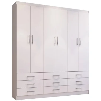 Guarda Roupa 20266 Casal 6 Portas 9 Gavetas Doripel