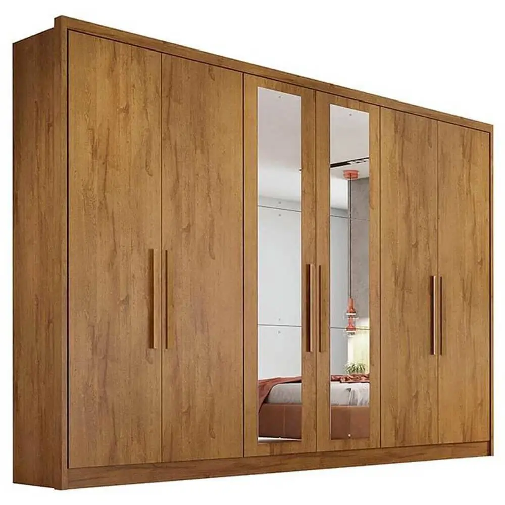 grandPa！　ROBUST RSC-53ML Guarda Roupa Robust Casal com Espelho 6 Portas 8 Gavetas Novo