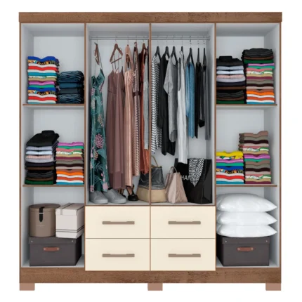 Guarda Roupa Itapema Atualle Casal 8 Portas 4 Gavetas