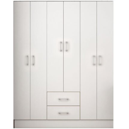 Guarda Roupa Jamaica Casal 6 Portas 2 Gavetas Fellicci