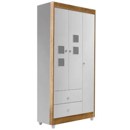 Guarda Roupa Life 3 Portas 2 Gavetas Infantil Tigus