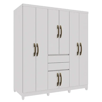 Guarda Roupa Master Casal 8 Portas 2 Gavetas Imop