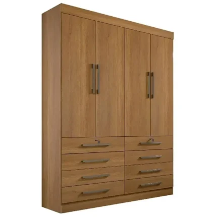 Guarda Roupa Monaco Solteiro 4 Portas 8 Gavetas D Doro