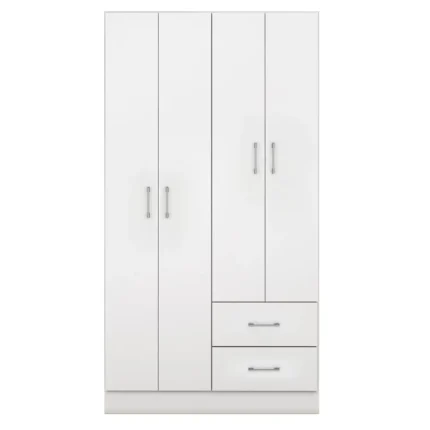 Guarda Roupa Panama Solteiro 4 Portas 2 Gavetas Fellicci