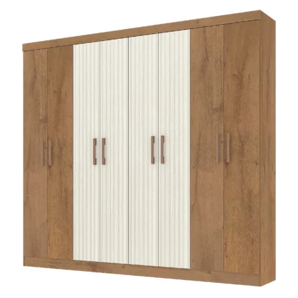 Guarda Roupa Petropolis Casal 8 Portas 2 Gavetas Atualle