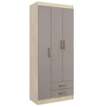 Guarda Roupa Treviso 103 Solteiro 3 Portas 2 Gavetas