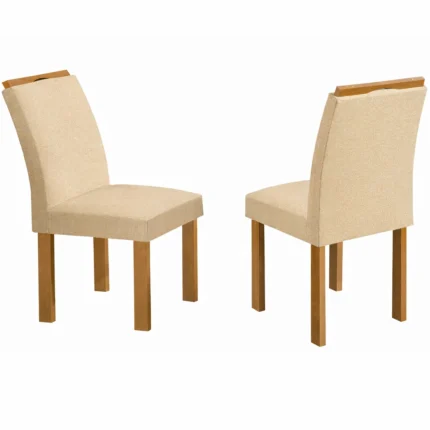 Kit 2 Cadeiras Londres em Veludo Estofadas Cel Móveis