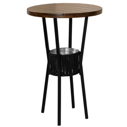 Mesa Bistro Bar Redonda com Cooler Paonanda