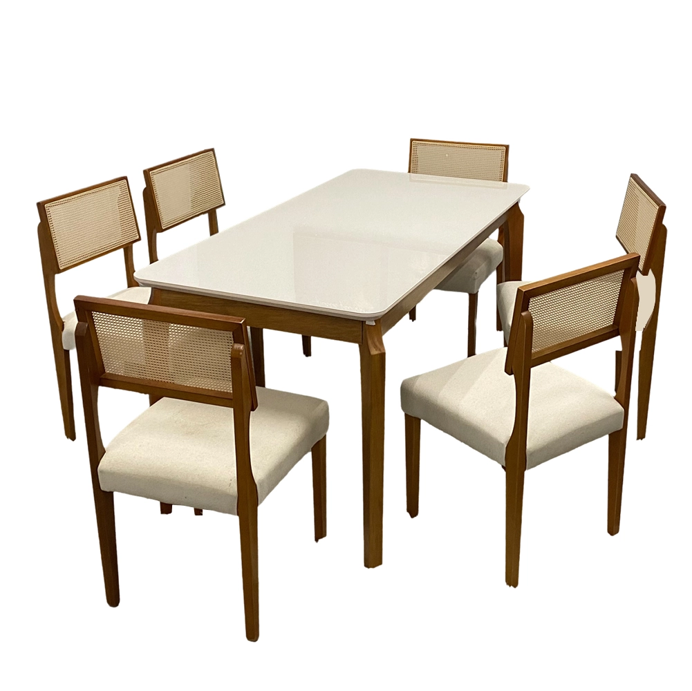 Mesa-de-Jantar-Alegra-160x80cm-com-Vidro-e-6-Cadeiras-Grecia-em-Linho-Madeira-Jcm-Cinamomo-Off-White-com-Tecido-Bege-61553.webp
