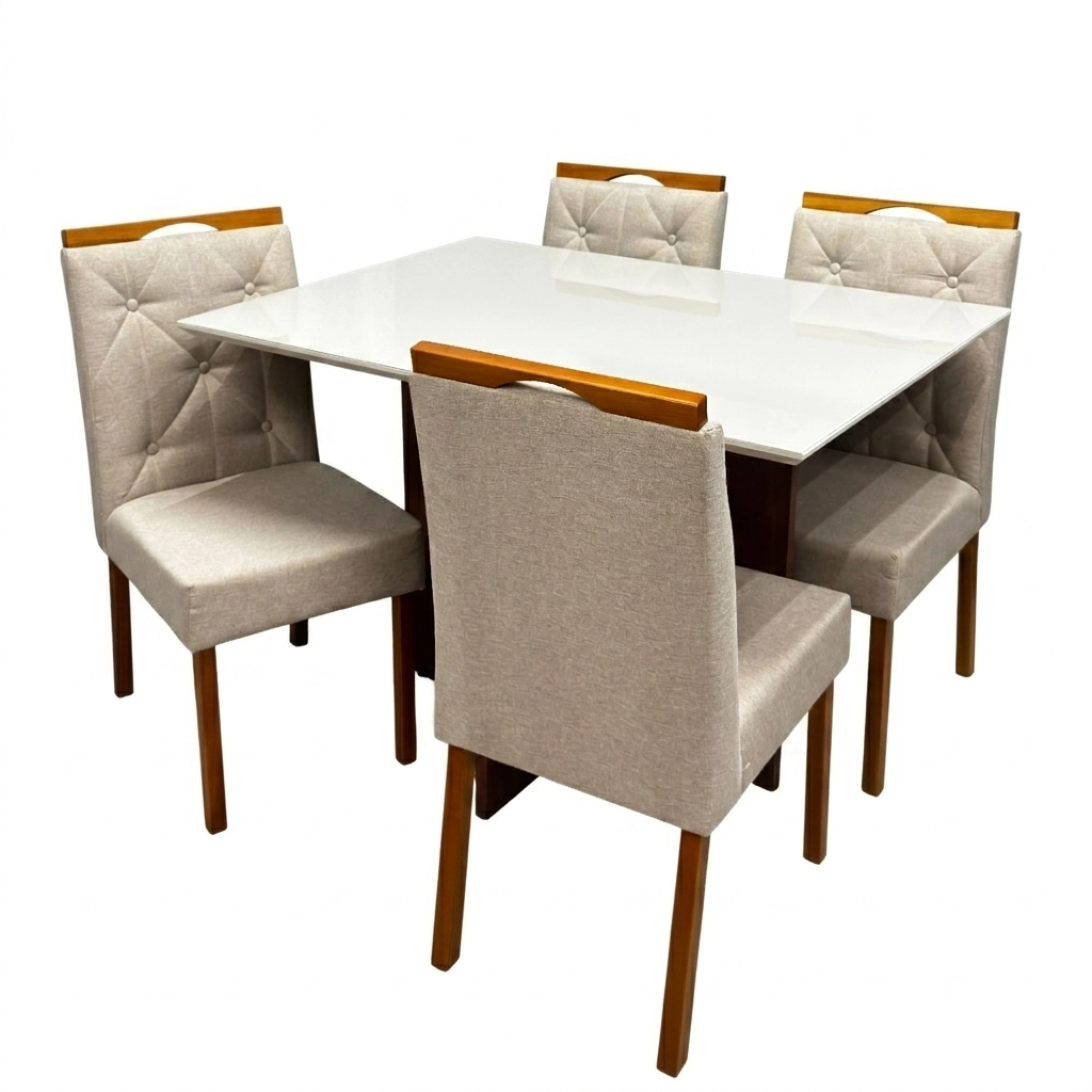 Mesa-de-Jantar-Helo-120x90cm-com-Vidro-e-4-Cadeiras-Jasmim-em-Veludo-Estofadas-Poliman-Mel-Off-White-com-Assento-Bege-42338.webp