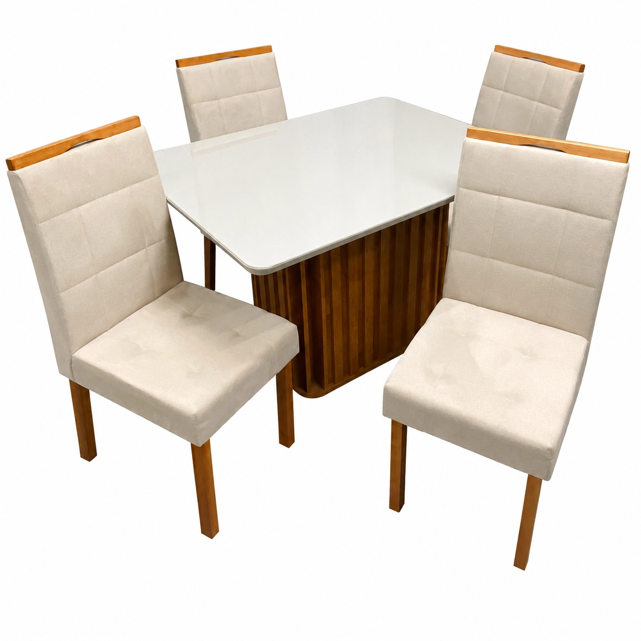Mesa-de-Jantar-Riviera-120x80cm-com-4-Cadeiras-Giulia-em-Veludo-Estofadas-Lj-Moveis-Cinamomo-Off-White-com-Tecido-Bege-10976