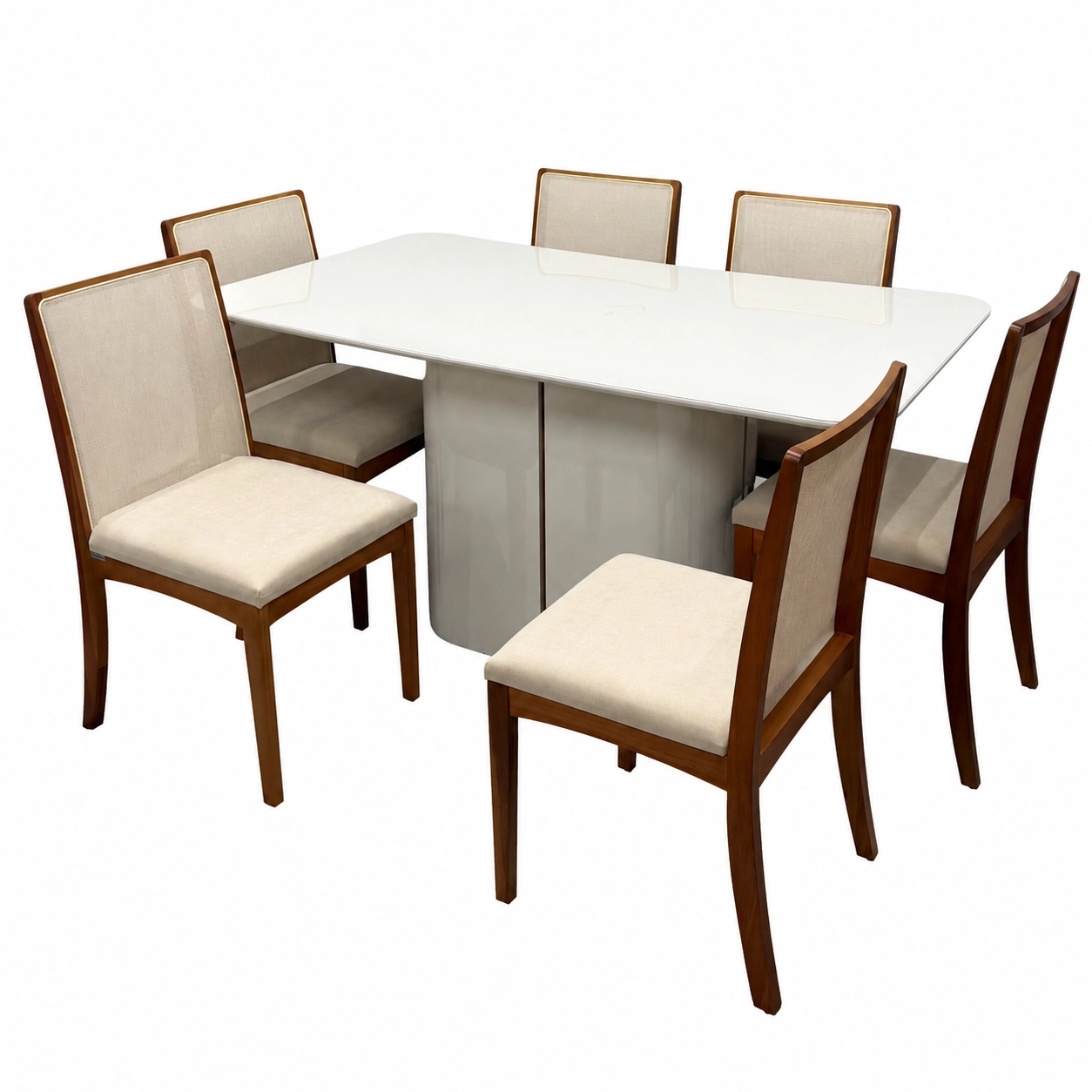 Mesa-de-Jantar-Serena-160x90cm-com-Vidro-e-6-Cadeiras-Lara-Kappesberg-em-Linho-Madeira-New-Ceval-Off-White-com-Tecido-Bege-50389