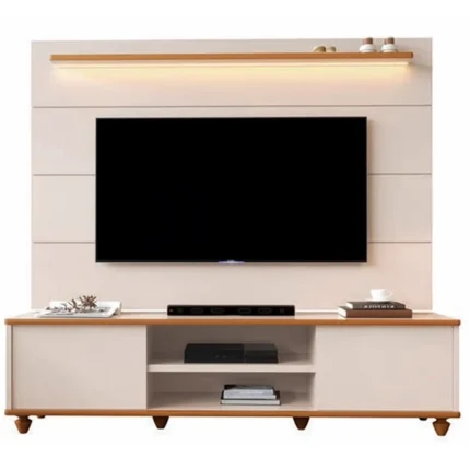 Rack Andes com Painel Maderatto 200cm para Tv Até 75 Polegadas com Led 2 Portas Edn