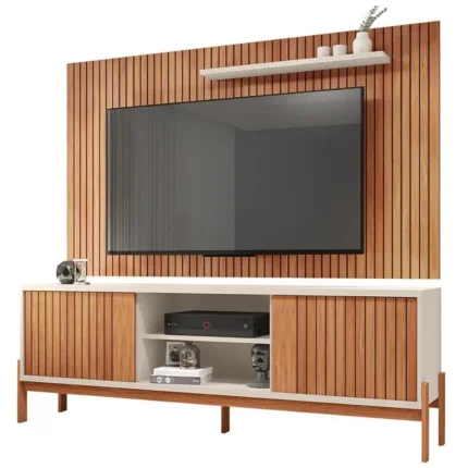 Rack Tannen com Painel Aegon para Tv Até 72 Polegadas 2 Portas Caemmun