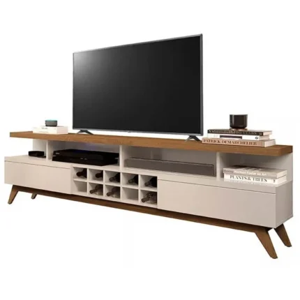 Rack Vivare 180cm com Adega para Tv Até 70 Polegadas 2 Gavetas Germai