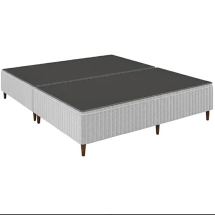Base Box Bipartida Royal Resort Queen Tecido Malha Square 40x198x158cm Sealy