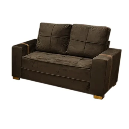 Sofá Belgica 2 Lugares Tecido Veludo 160cm Zarat