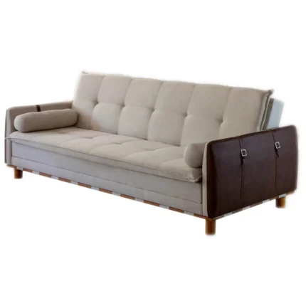 Sofá Cama Berlim Hr 4 Lugares Tecido Linho 210cm