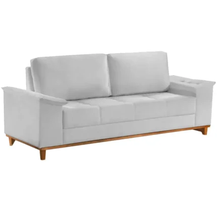 Sofá Orion 4 Lugares em Veludo com Almofadas Soltas 210cm Aifos