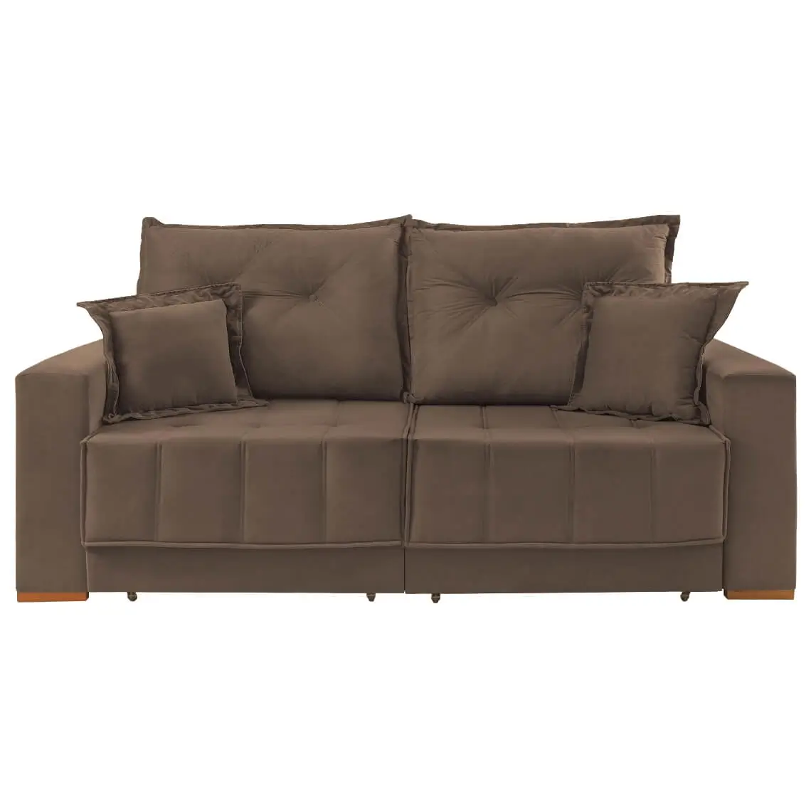 Sofa-Pop-Retratil-com-Almofadas-Soltas-3-Lugares-Tecido-Veludo-200cm-Vicam-Marrom-2.webp
