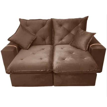 Sofá Prime 3 Lugares Retrátil e Reclinável Tecido Veludo 200cm Fernandes Estofados