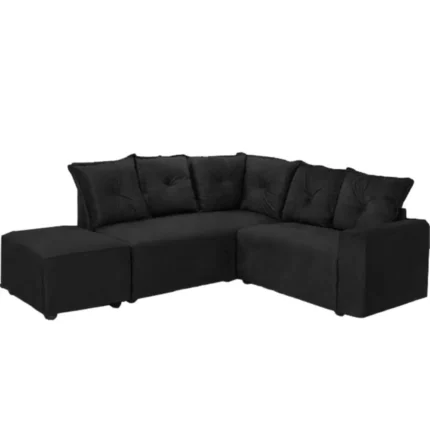 Sofá de Canto 5040 5 Lugares com Puff Grande