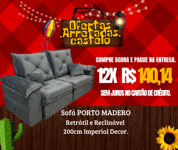 Post para Instagram Arraiá Junino Festa de São João Xadrez Vermelho (Capa para Facebook)